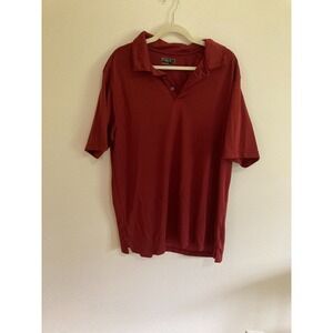Bolle Men Red Burgundy Polo‎ Shirt Size XXL Short Sleeve